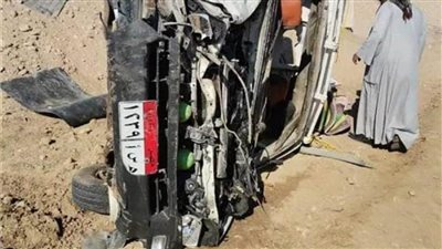 بالأسماء| مصرع إصابة 23 شخص في انقلاب سيارة نقل بأكتوبر 