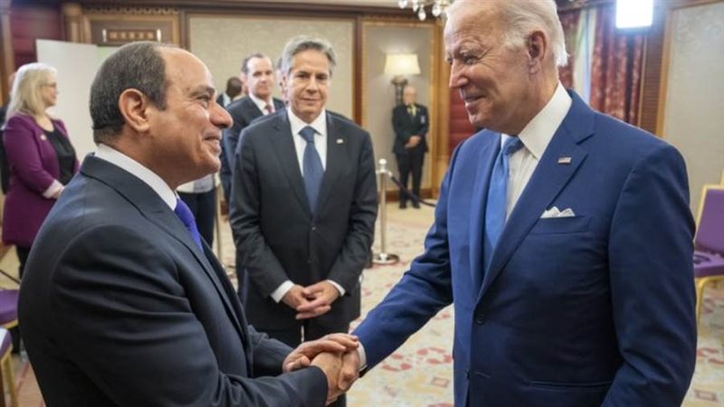السيسي ونظيره والأمريكي