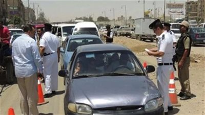 تحرير 2163 مخالفة عدم تركيب الملصق الإلكتروني ومصادرة 52 سيارة ودراجة 