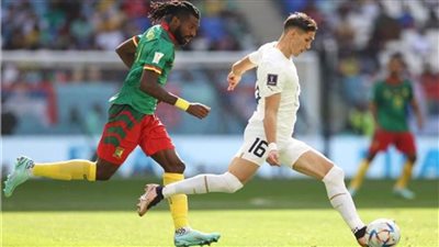 صريبيا تتقدم على الكاميرون بهدفين في دقيقة واحدة بالشوط الأول  