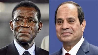  السيسي يجري اتصالا هاتفيا برئيس جمهورية غينيا الاستوائية