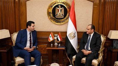 وزير التجارة والصناعة يبحث مع وزير الزراعة اللبناني تنمية أطر التعاون الاقتصادي المشترك بين البلدين
