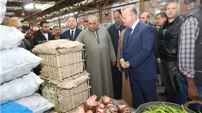 محافظ القاهرة يتفقد سوق العبور لمتابعة توافر احتياجات مواطني العاصمة 