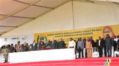 وزير الخارجية يلقي كلمة مصر باحتفالية تدشين ملء سد جوليوس نيريري