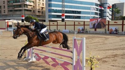 القوات المسلحة تنظم بطولة الجمهورية لقفز الموانع بنادي فروسية القوات المسلحة (صور)