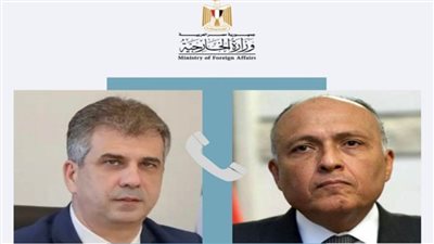 اتصال هاتفي بين وزيري خارجية مصر وإسرائيل