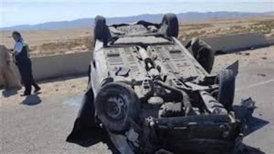 إصابة 4 أشخاص في حادث انقلاب سيارة ملاكي بالبحيرة