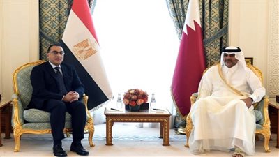 جلسة مباحثات مصرية قطرية موسعة برئاسة رئيسي وزراء البلدين (صور)