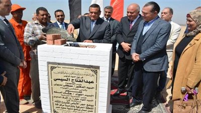 آمنة والداودي يضعان حجر أساس المنطقة الحرفية بالترامسة بتكلفة 500 مليون جنيه (صور)