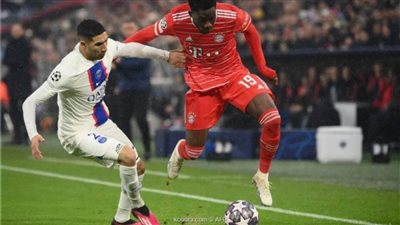 بايرن ميونخ يتأهل لربع نهائي الأبطال بالفوز على باريس سان جيرمان