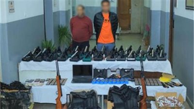 الأمن العام يضبط تجاري أسلحة نارية بـ49 قطعة سلاح في الشرقية 