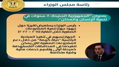 رئيس الوزراء يستعرض تقريرًا عن جهود جهاز تنمية المشروعات الصغيرة من 2014 لـ2022