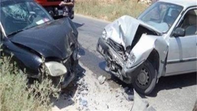 مصرع وإصابة 4 أشخاص إثر انقلاب سيارة سوزوكي بطريق بنها  