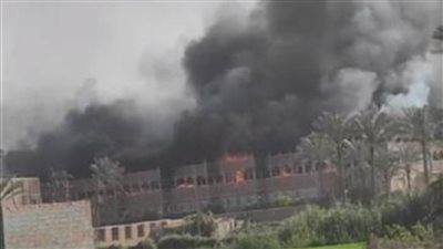 الحماية المدنية تسيطر علي حريق بطريق البلاجات بالإسماعيلية