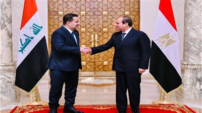 تفاصيل لقاء السيسي برئيس وزراء العراق 
