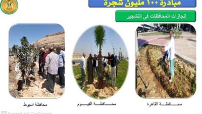 وزير التنمية المحلية: توريد 4.5 مليون شجرة للمحافظات بـ128.4 مليون جنيه (صور)