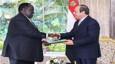 الرئيس السيسي يستقبل مستشار رئيس جمهورية جنوب السودان للشئون الأمنية 