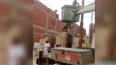 إزالة 63 حالة بناء مخالف في محافظة الشرقية 