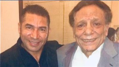 مفرح مفضل يهنىء الزعيم عادل إمام بعيد ميلاده :