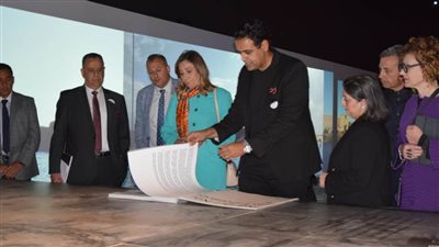 وزيرة الثقافة ونائب وزير الثقافة الإيطالي يفتتحان الجناح المصري ‏لبينالي فينيسيا الدولي ‏للعمارة في دورته ‏الثامنة عشرة 