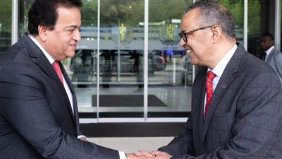 د. خالد عبد الغفار يدعو مدير عام منظمة الصحة العالمية لحضور المؤتمر العالمي للسكان والصحة والتنمية بمصر