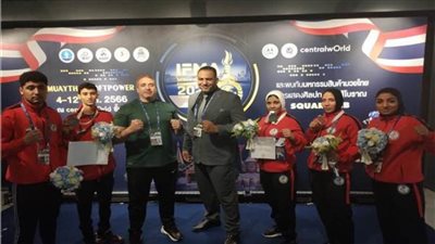 مصر تحصد 4 ميداليات في بطولة العالم للمواي تاي بتايلاند