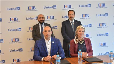 البنك التجاري الدولى-مصر CIB يوقع مذكرة تفاهم مع منصةLinkedIn  التعليمية لتعزيز مهارات وخبرات  الشباب 