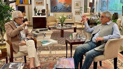 مؤسسة فاروق حسني للثقافة والفنون تستقبل محمد بن عيسى مؤسس وأمين عام منتدي أصيلة الثقافي بمملكة المغرب