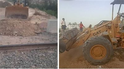 غلق 18 معبر سكك حديدية مخالف بأبو المطامير في البحيرة (صور) 