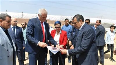 وزيرا البيئة والإنتاج الحربي ومحافظ الجيزة يتفقدون موقع أول محطة لتحويل المخلفات إلى طاقة كهربائية بأبو رواش