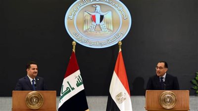 في مؤتمر صحفي جمع رئيسي وزراء مصر والعراق.. رئيس وزراء العراق يؤكد أهمية متابعة تنفيذ ما يتم توقيعه من اتفاقات