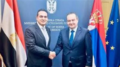 سفير مصر في بلجراد يناقش العلاقات الثنائية مع وزير الخارجية الصربي