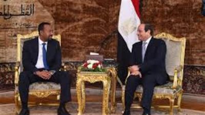 الرئيس السيسي يستقبل رئيس وزراء إثيوبيا ويبحثان العلاقات الثنائية وقضية سد النهضة