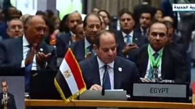 الرئيس السيسي: القارة الأفريقية الأكثر تضررا نتيجة تغير المناخ