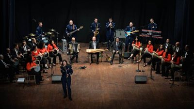 سعيد ارتيست وفرقته يتألقان في حفل فرقة القوات الجوية الأمريكية بمتحف الحضارة