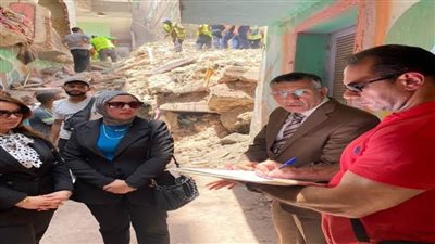 النيابة الإدارية تجري معاينة تصويرية لعقار حدائق القبة المنهار