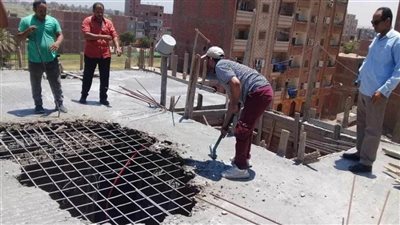 إزالة التعديات على الأراضي الزراعية والبناء المخالف في قرى دشنا