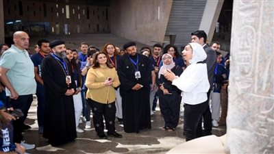وزيرة الهجرة تزور المتحف المصري الكبير بصحبة وفد ملتقى لوجوس الثالث (صور)