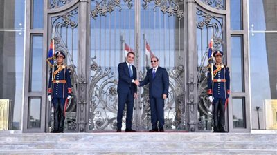 الرئيس السيسي يستقبل رئيس وزراء اليونان بمدينة العلمين الجديدة (صور)