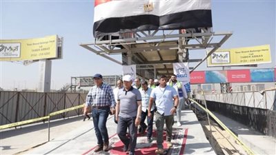 وزير النقل يتفقد مواقع العمل بالمرحلة الثانية من مشروع تطوير الطريق الدائري (صور)