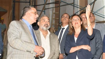   وزيرة الثقافة تتفقد الأعمال الإنشائية لـ