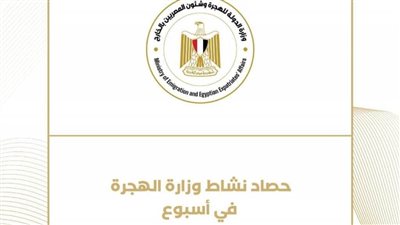 حصاد نشاط وزارة الهجرة خلال أسبوع (إنفوجراف)