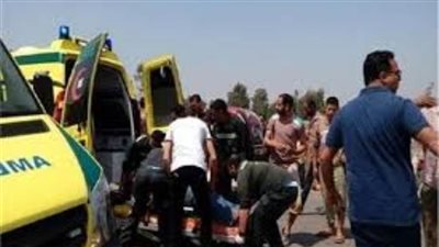 إصابة 8 أشخاص في حادث انقلاب سيارة بالطريق الصحراوي بالبحيرة