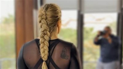 ريم مصطفي تستعرض لياقتها من داخل الجيم