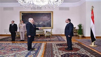 السيسي يشهد أداء حلف اليمين للمستشار محمد شوقي عياد نائبا عاما (صور)