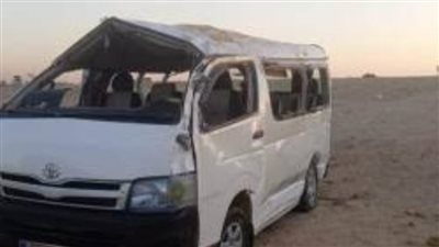 إصابة 7 أشخاص بحادث ميكروباص على الطريق الأوسطي في الجيزة