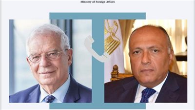 وزير الخارجية يتلقى اتصالات من الممثل الأعلى للسياسة الخارجية والأمنية للاتحاد الأوروبي ووزير خارجية البرازيل