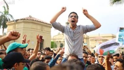 استجابة لدعوة الرئيس السيسي .. مظاهرات تضامنية حاشدة مع فلسطين بالجيزة 