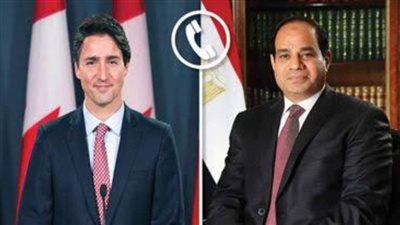 السيسي يتبادل مع رئيس وزراء كندا الرؤى بشأن تطورات التصعيد العسكري في غزة