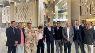 وزير السياحة والآثار يتفقد الدرج العظيم بالمتحف المصري الكبير